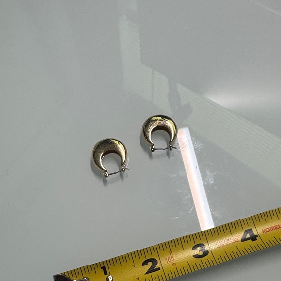 Gold Hoop Earrings - Picture 2 of 5